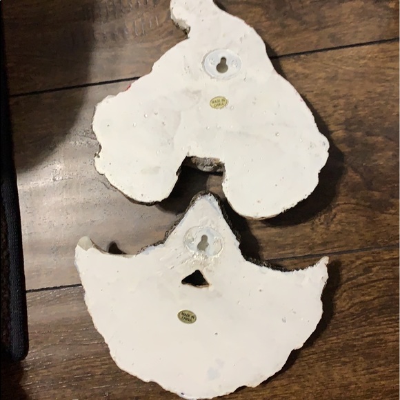 Vintage Cute stone hanging Santa - Picture 2 of 3